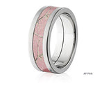 Realtree Wedding Ring 8mm Titanium in Brush Finish - Pick Pattern 