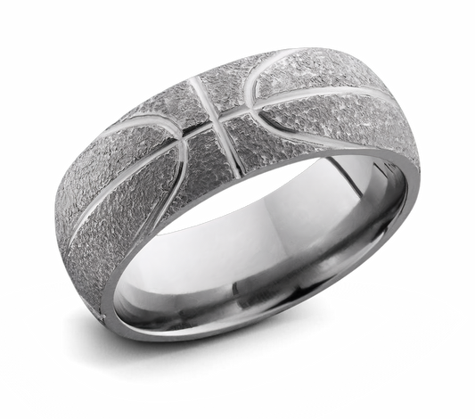 Basketball Ring - Titanium 8mm 
