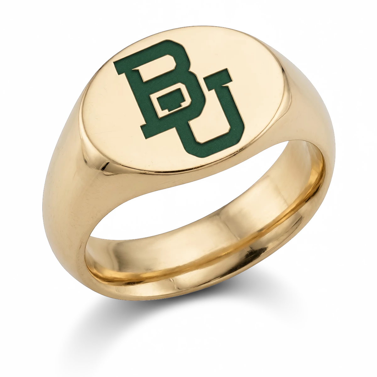 baylor medium signet yellow gold
