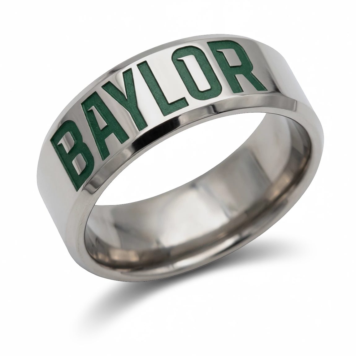 Baylor Ring – Collegiate Band in Titanium or Black Zirconium