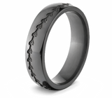 Baseball Band 6mm Zirconium - All Black 