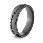 Baseball Band 6mm Zirconium - All Black 