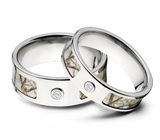 bezel snow camo ring set