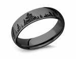 black zirconium forest tree ring