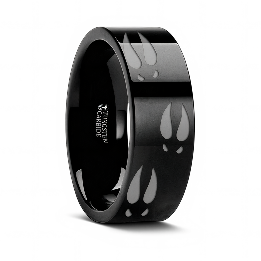 Deer Track Ring in Tungsten - 6mm - 10mm (Copy) 