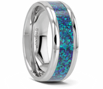 Blue Green Opal Ring 