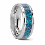 Blue Green Opal Ring 