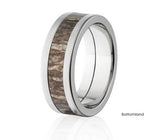 Mossy Oak Ring 8mm Titanium in Brush Finish - Pick Pattern 