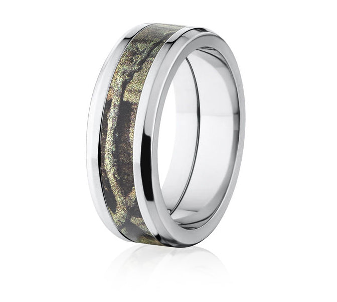 Mossy Oak Breakup Infinity Camo Ring - 8mm Tapered - Camo Ever After