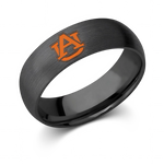 Auburn Ring – Collegiate Band in Titanium or Black Zirconium