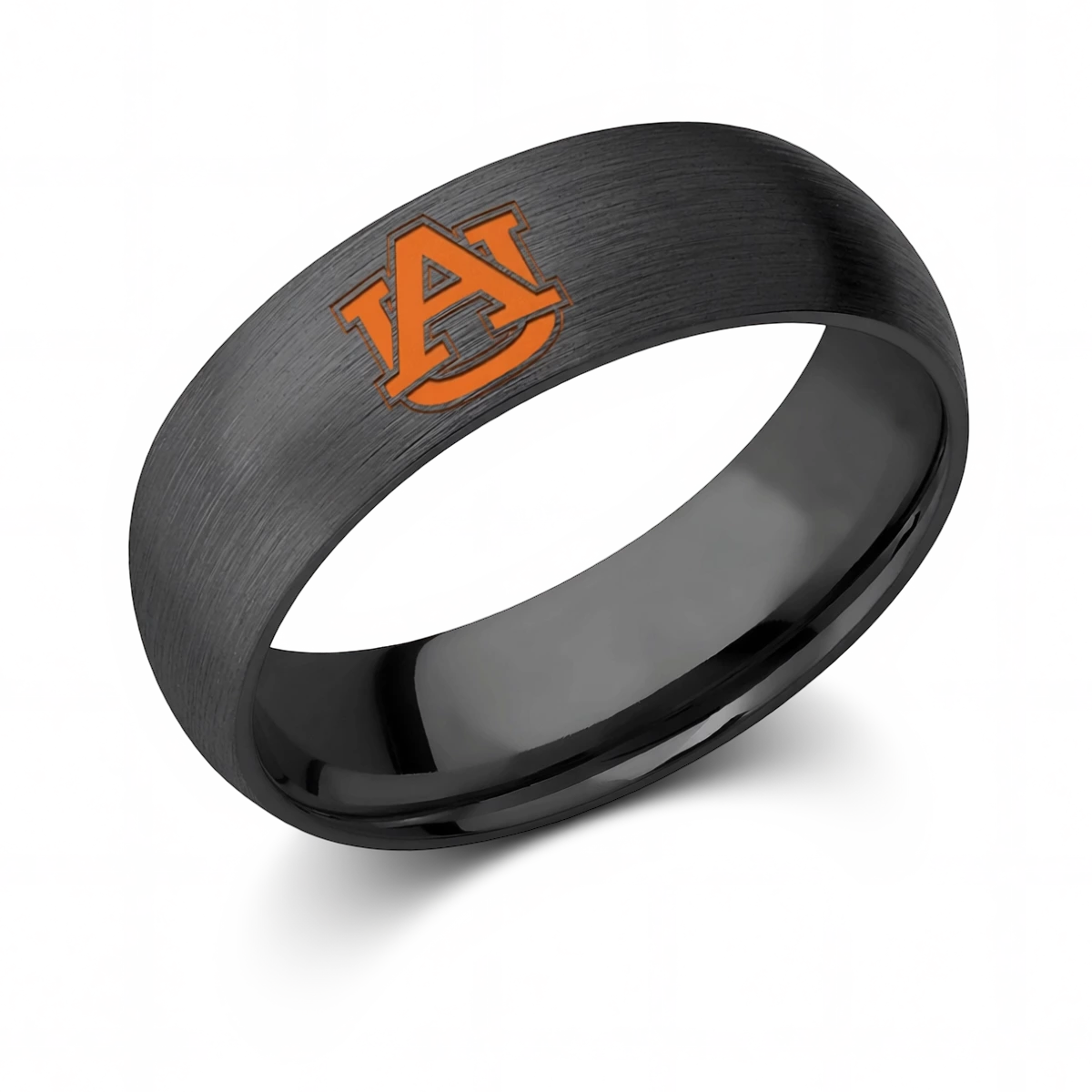 Auburn Ring – Collegiate Band in Titanium or Black Zirconium