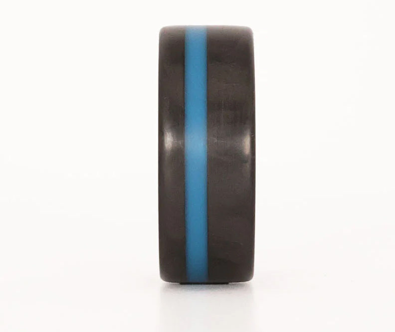 Carbon Fiber Thin Blue Line Ring 