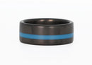 Carbon Fiber Thin Blue Line Ring - Camo Ever After