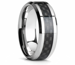 Carbon Fiber Ring in Tungsten 4mm - 10mm 