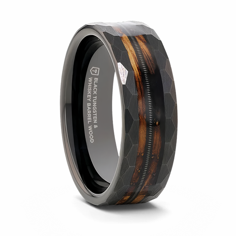 Charred Whiskey Barrel & Guitar String -  8mm 
