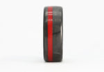 Thin Red Line Ring in Carbon Fiber 