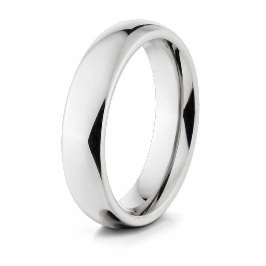 Cobalt Wedding Band - 4mm Domed 