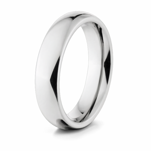 Cobalt Wedding Band - 4mm Domed 