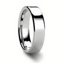 Flat Polished Cobalt Chrome Ring 4mm - 8mm 