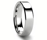 Flat Polished Cobalt Chrome Ring 4mm - 8mm 