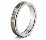 Mossy Oak Ring in 4mm Cobalt Chrome - Pick Your Pattern 