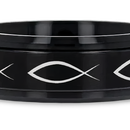 Spinning Center Jesus Fish Tungsten Ring 