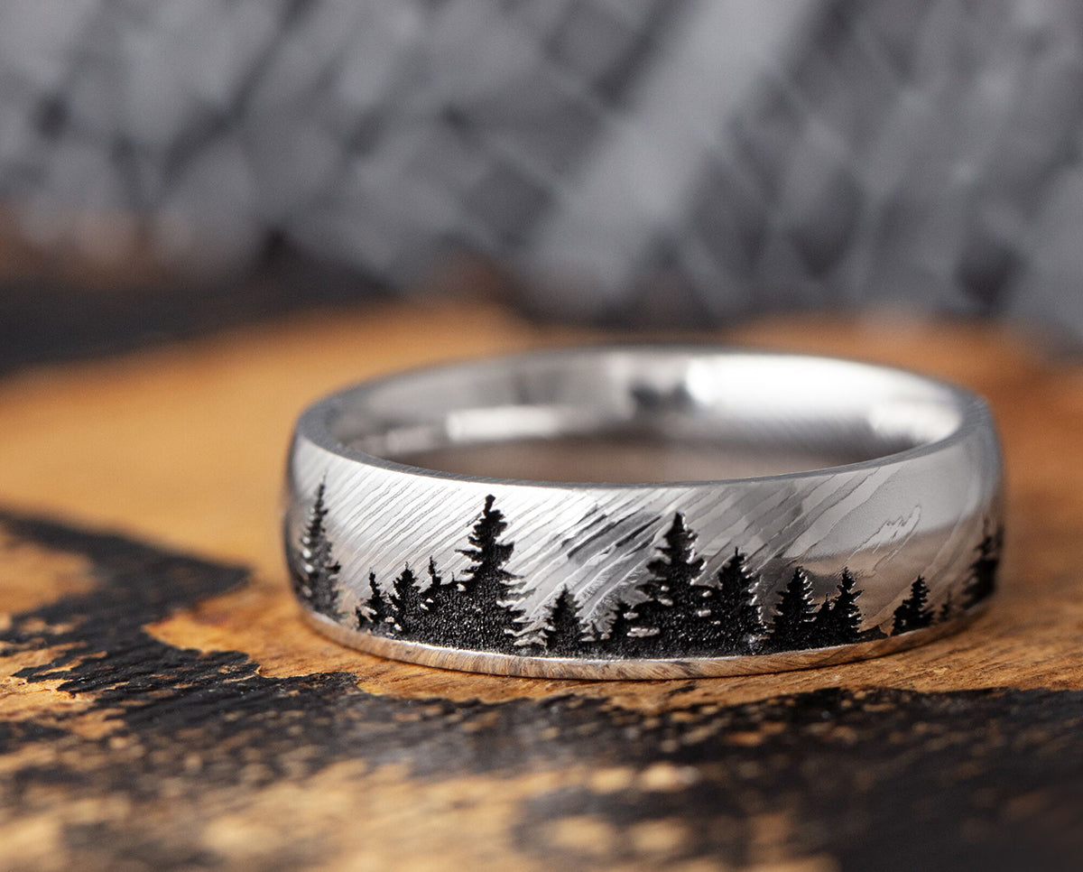 Nature Themed Wedding Rings