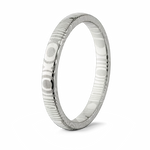 Damascus Steel Ring Domed 3mm 