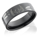 Clearance Deer Track and Antlers Ring - SIZE 11.5 