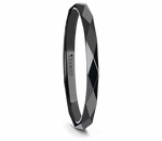 Diamond Faceted Ceramic Ring for Her 