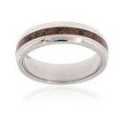 Dinosaur Bone Wedding Band - 6mm Domed 