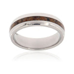 Dinosaur Bone Wedding Band - 6mm Domed 