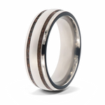 Dinosaur Bone Ring with Two Dino Grooves 