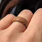Whiskey Barrel Ring with Carbon Fiber Sleeve 