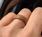 Whiskey Barrel Ring with Carbon Fiber Sleeve 