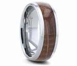 Whiskey Barrel Ring - Domed Tungsten 8mm 