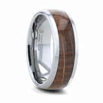 Whiskey Barrel Ring - Domed Tungsten 8mm 