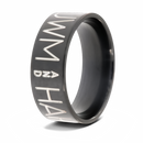Black Two-Toned Duck Band - 8mm 