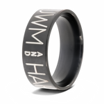 Black Two-Toned Duck Band - 8mm 