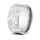 Duck Band Wedding Ring - 10mm Titanium 