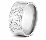 Duck Band Wedding Ring - 10mm Titanium 