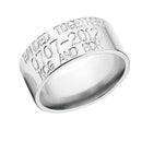 Duck Band Wedding Ring - 10mm Titanium 