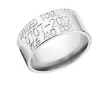 Duck Band Wedding Ring - 10mm Titanium 