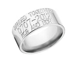 Duck Band Wedding Ring - 10mm Titanium 
