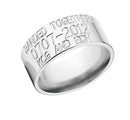 Duck Band Wedding Ring - 10mm Titanium 