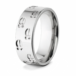 Elk Track Ring in Titanium - 8mm 