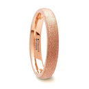 Women's Rose Gold Plated Tungsten Ring 