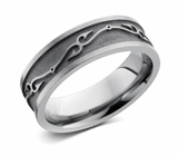 Fish Hook Ring - Titanium 7mm 