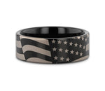 Tungsten Patriot Ring - 6mm to 10mm 