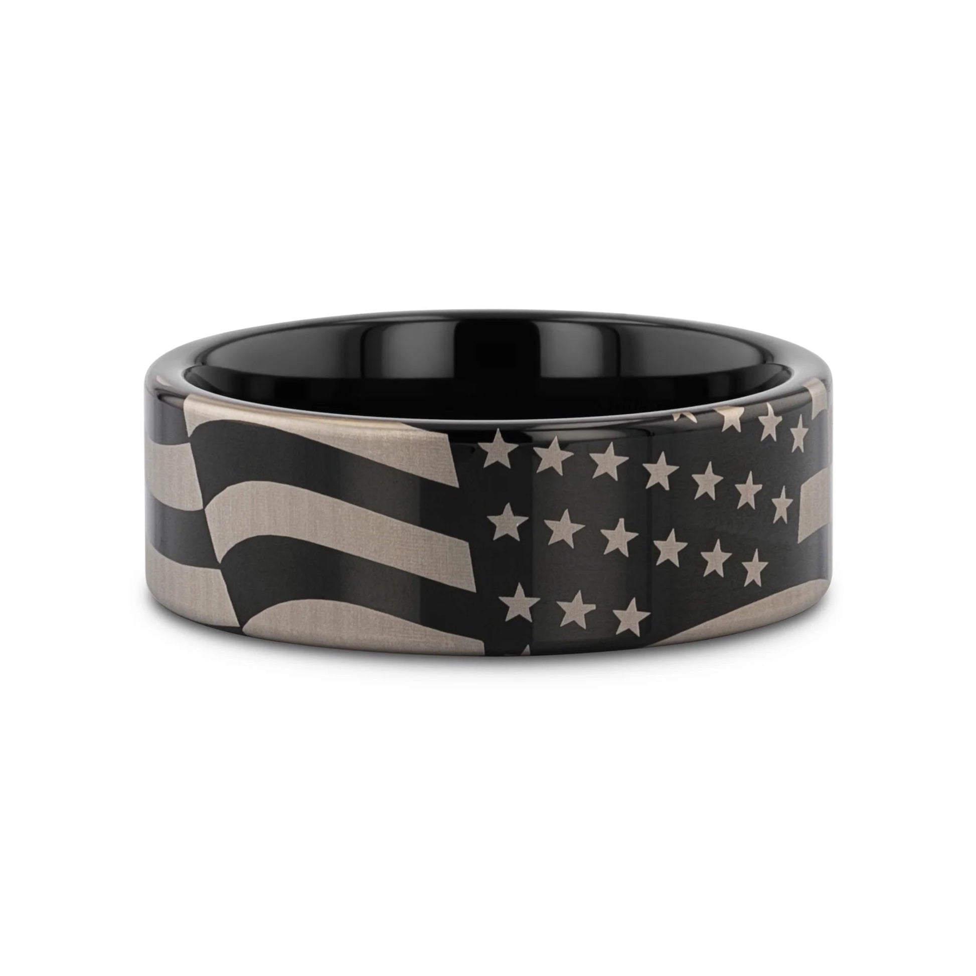 Tungsten Patriot Ring - 6mm to 10mm 